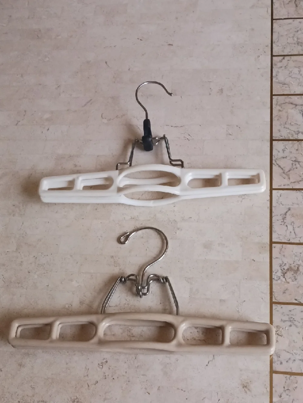 Vintage- Heavy Duty Locking Pants Hangers,,set of 2.....New,,see Description